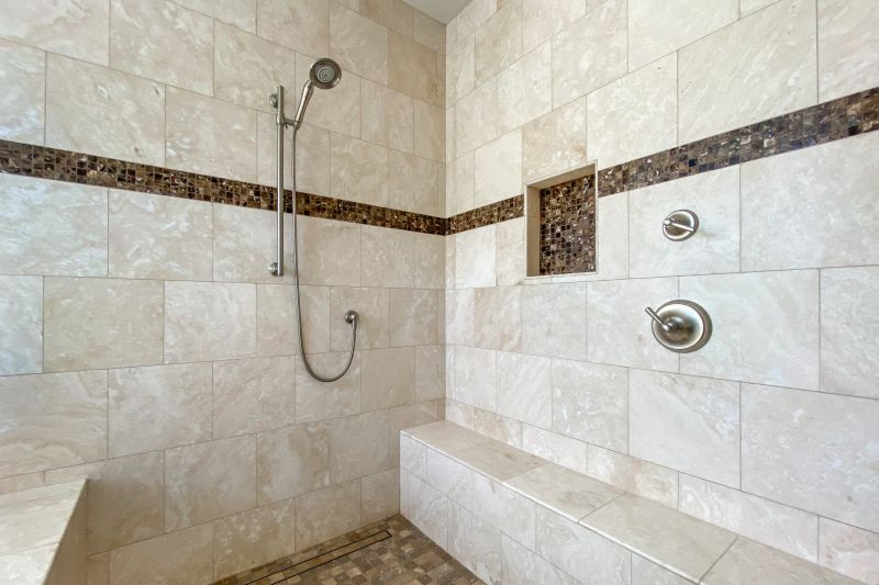 Elegant Tiled Shower Area
