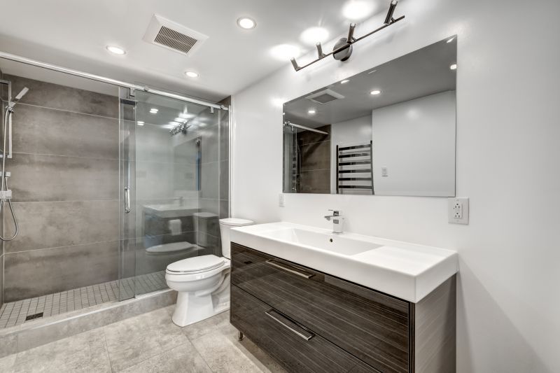 Minimalist Bathroom with Hidden Storage
