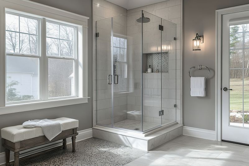 Compact Shower with Modern Fixtures